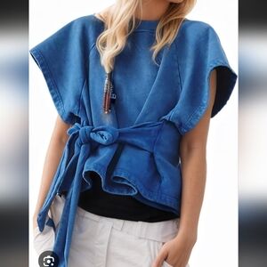 NWT FP Movement For The Win Tie Top Sz Xs